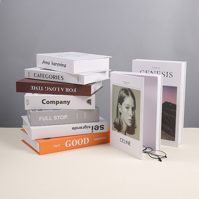 Paper simple modern simulated book box decoration ornaments
