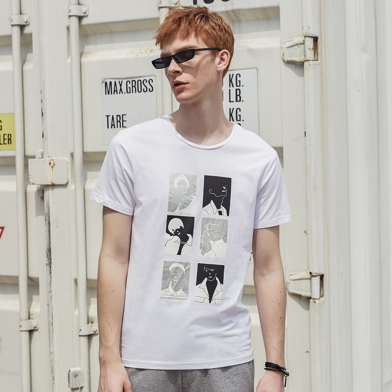 美特斯邦威短袖夏季潮流印花t恤 美特斯邦威千变万化T恤