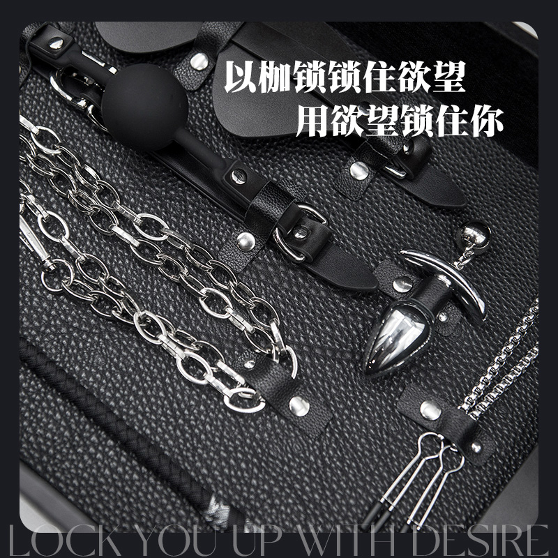 【WK倾库】高级定制|皮箱套装 SoloCord Leather情趣束缚道具组合 - 图3
