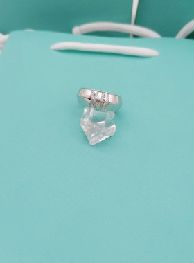 天然珍珠珐琅爱心双t戒指对戒女