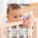 Solid wood unpainted crib Airich spliced large bed