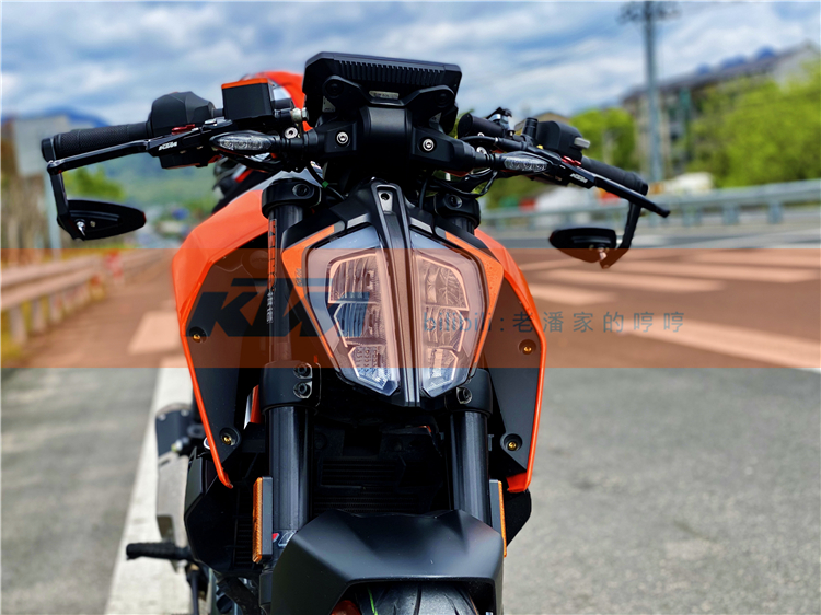 新款17 18 19 20 21 22 23款KTM390DUKE 灯眉贴纸 贴膜 自制