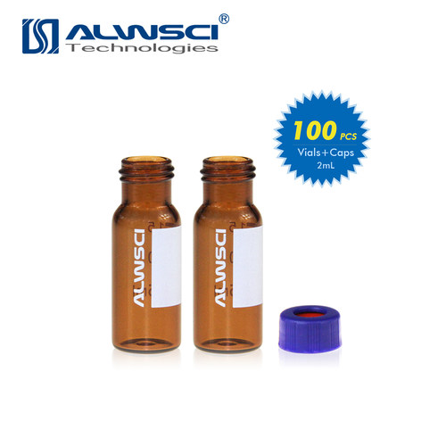 特价包邮ALWSCI进样瓶整套2mL9-425透明棕色螺纹样品瓶含盖垫 - 图0