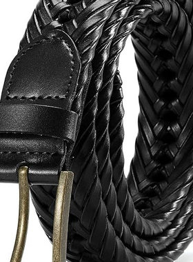 CHAOREN商务通勤真皮编织皮带
