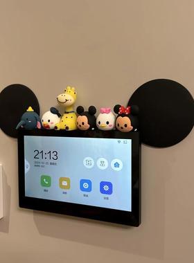 【新家的一百个快递】米奇可视门铃玄关装饰摆件开关面板装饰品