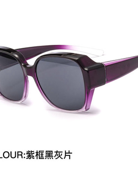 遮光方形休闲男女通用近视套镜