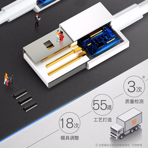 【百补】通用型儿童电话手表充电线磁吸式7.62mm充电器配件加粗耐磨不伤电池2针加长usb线快充小霸王数据线 - 图3