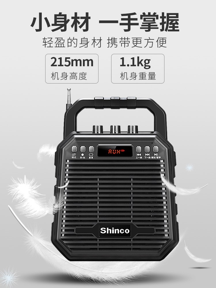 Shinco/新科M29广场舞音响音箱户外手提蓝牙移动K歌播放器大功率 - 图0