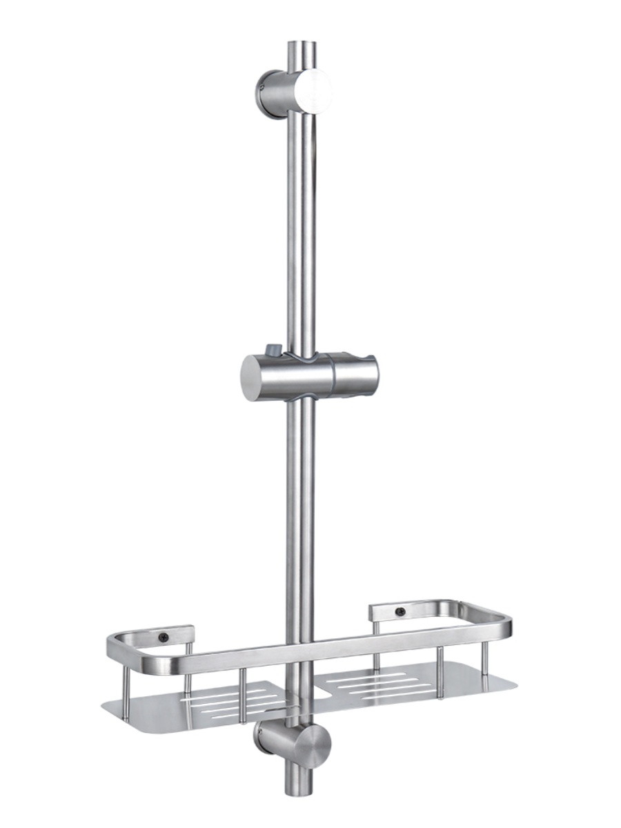 免打孔花洒升降杆 304不锈钢淋浴花洒头支架管浴室洗澡喷头可调节 - 图0