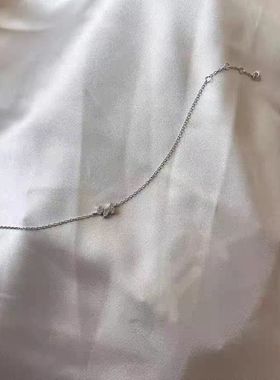 法兰西AG2025春法式925银ins小狗手链优雅气质高颜值轻奢闪钻