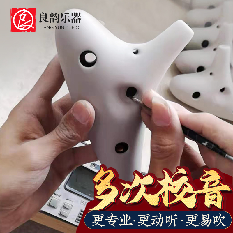 良韵乐器旗舰店演奏型十二孔陶笛12孔专业初学乐器便携式AC调中音学生入门六6孔1