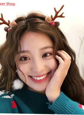 New Christmas Hairpin Antler Hair Clips Deer Ear Christmas P