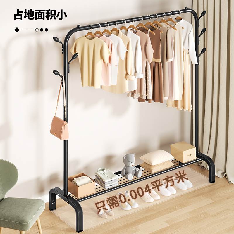 POPHEKO 12 Hook Hanging Pole Rack Clothes Hanger Coat stand-图2