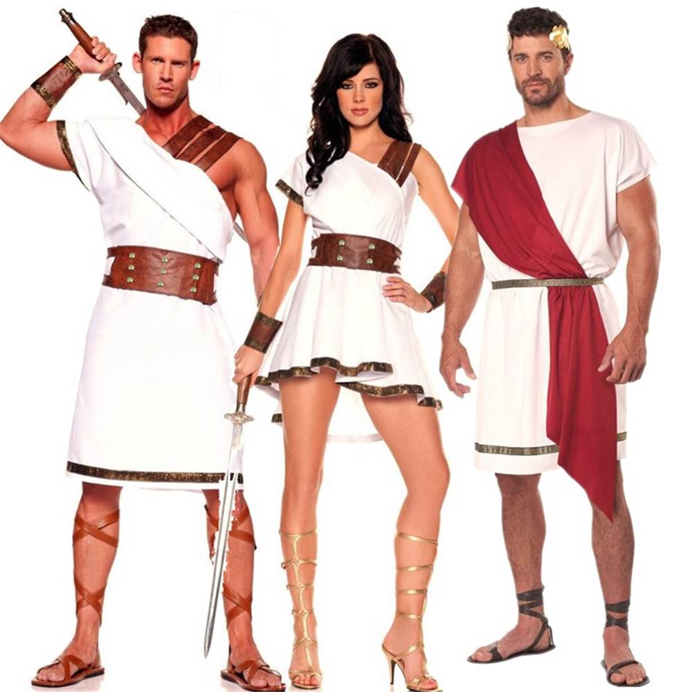 Ancient Greek Roman Gladiator Costume Adult Men Halloween - 图3