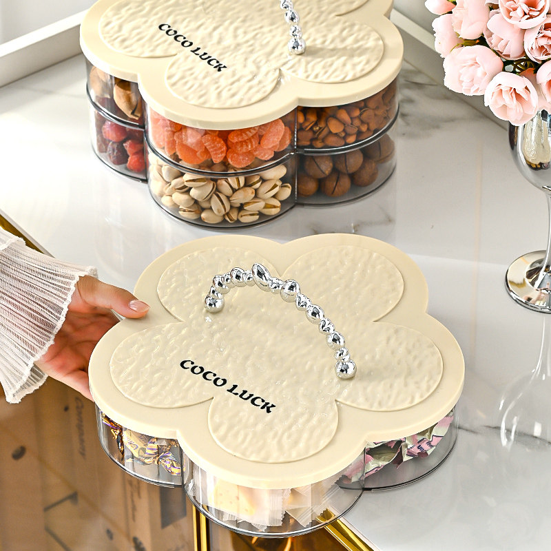 分格干果盘新款2025客厅家用茶几高颜值坚果盘糖果盒零食摆放盘,淘宝优惠券,粉丝福利购,淘宝优惠卷