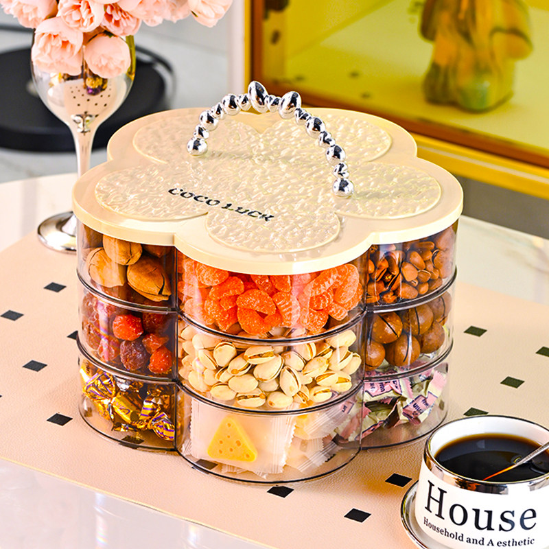 分格干果盘新款2025客厅家用茶几高颜值坚果盘糖果盒零食摆放盘,淘宝优惠券,粉丝福利购,淘宝优惠卷