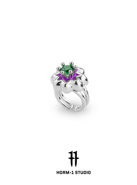 homr-1女铜镀白金简约风配饰