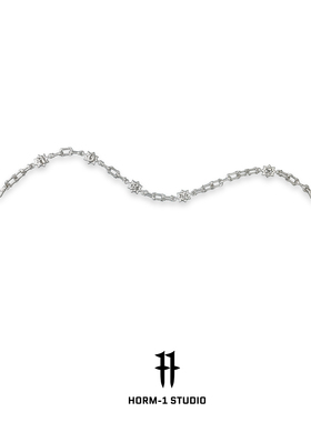 horm-1铜镀白金情侣潮流百搭配饰