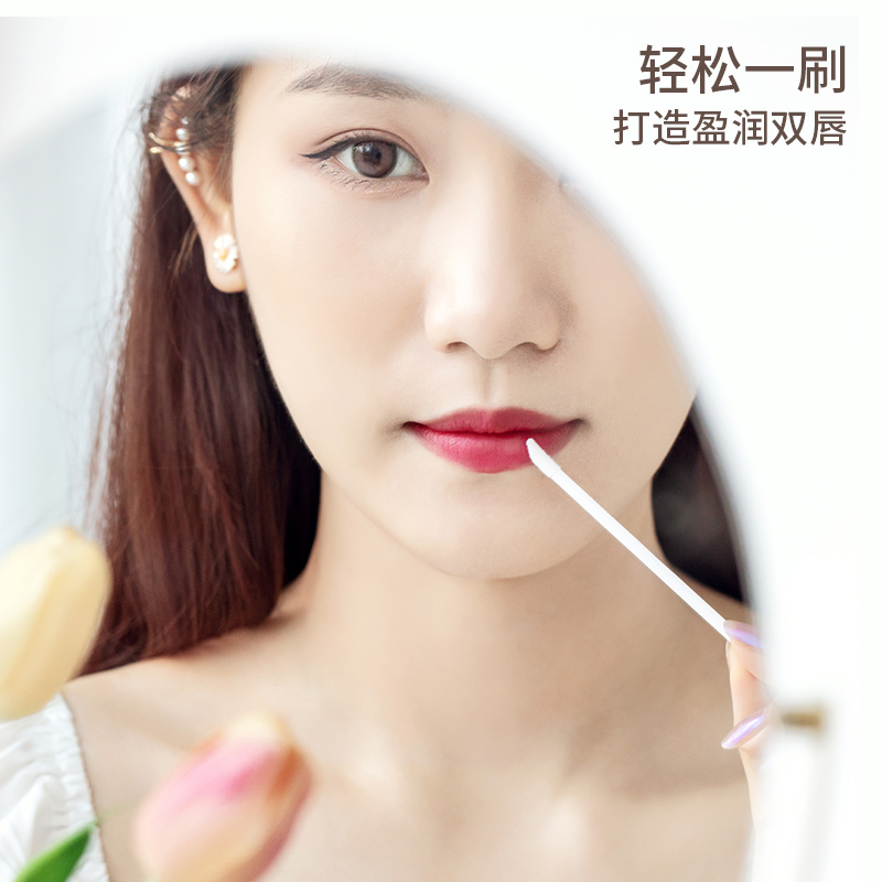 yougift旗舰店yougift一次性唇刷棒口红刷女便携化妆刷硅胶腮红唇釉化妆师专用0