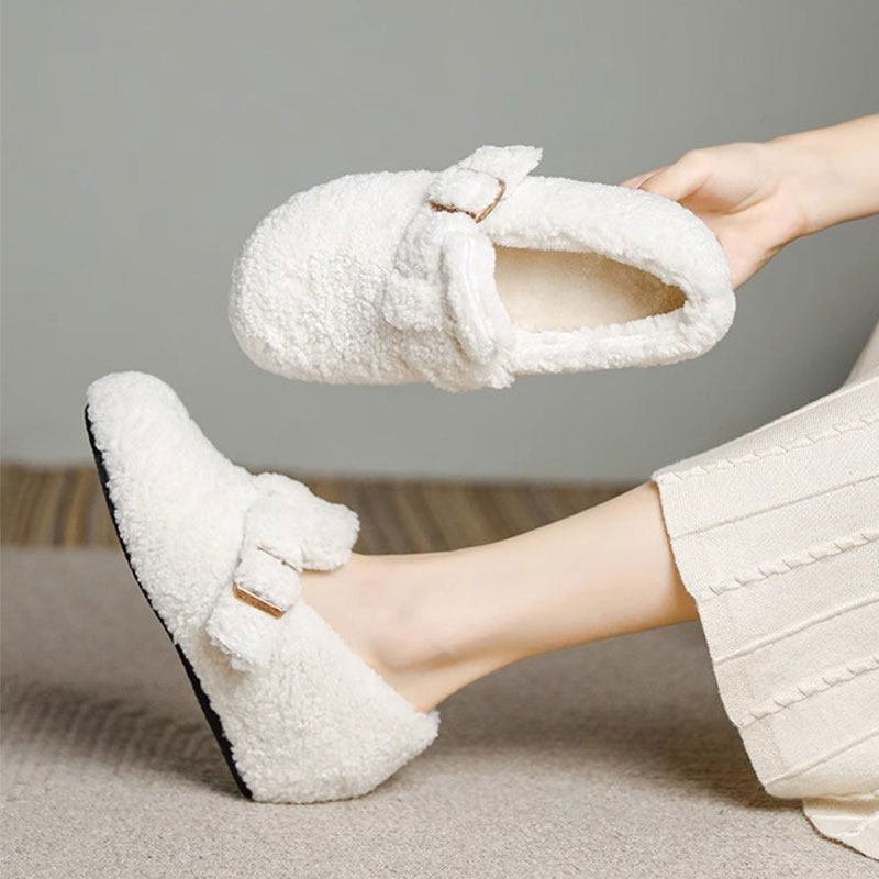 6cm小个子内增高加绒勃肯鞋女外穿保暖毛毛鞋一脚蹬休闲豆豆棉鞋,淘宝优惠券,粉丝福利购,淘宝优惠卷