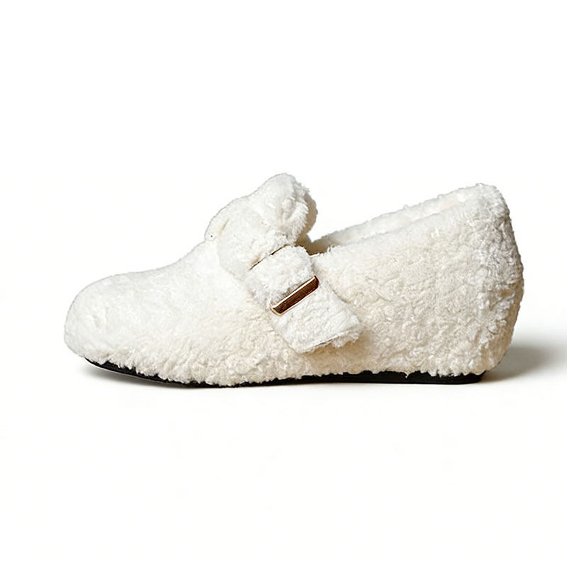 6cm小个子内增高加绒勃肯鞋女外穿保暖毛毛鞋一脚蹬休闲豆豆棉鞋,淘宝优惠券,粉丝福利购,淘宝优惠卷