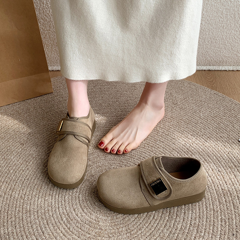 全包勃肯鞋女魔术贴一脚蹬懒人鞋2026新款春季百搭休闲鞋软底单鞋,淘宝优惠券,粉丝福利购,淘宝优惠卷
