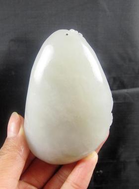 钱塘邮社   和田玉白玉  生意兴隆  把件