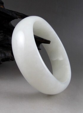 钱塘邮社   和田玉 白玉 手镯 送证 内径62mm