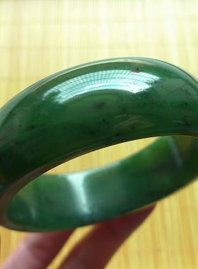 钱塘邮社   和田玉 碧玉 手镯 送证 内径61mm