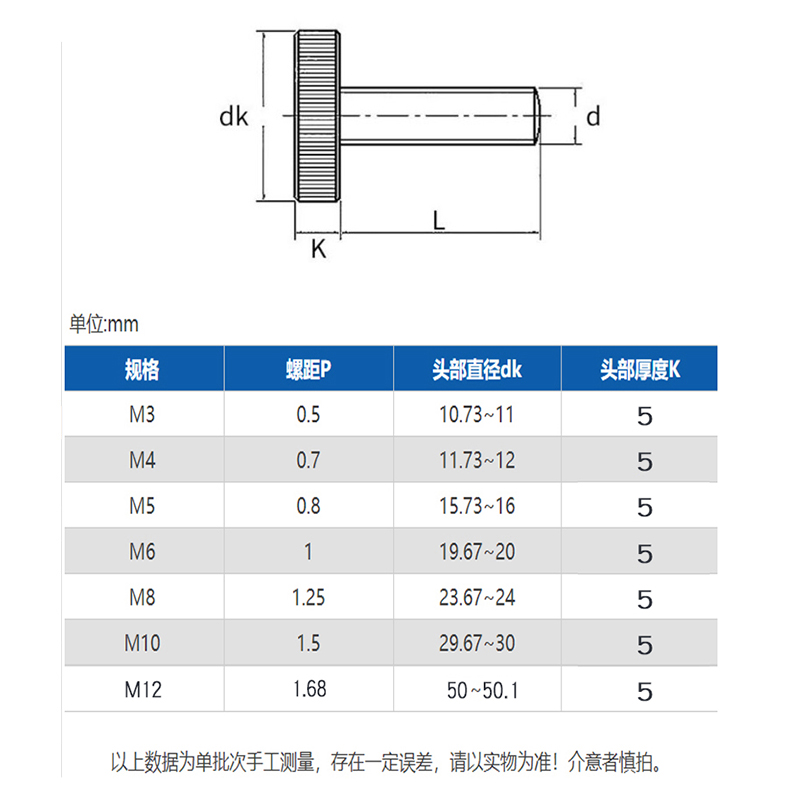 304不锈钢滚花螺丝手扭手拧调节螺栓大头广告镜面螺钉M3M4M5M6M8