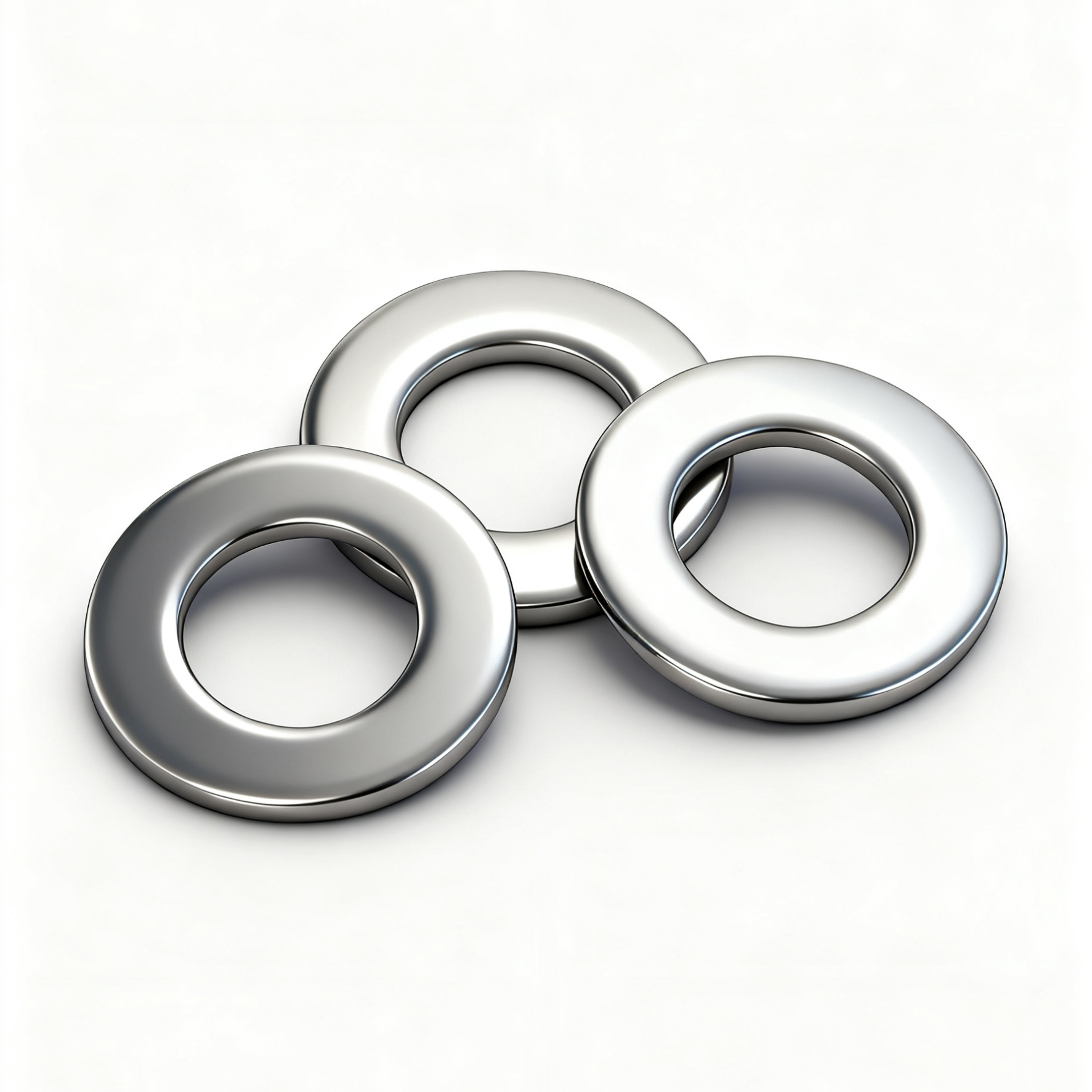 201不锈钢平垫金属垫圈介子垫片M3M4M5M6M8M10M12M14M16M18M20M24 - 图1