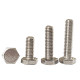 201 stainless steel outer hexagon bolt half-tip screw