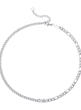 oammi拼接男女锆石项链