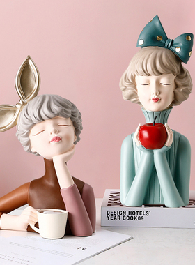 泡泡女孩少女心治愈桌面装饰摆件