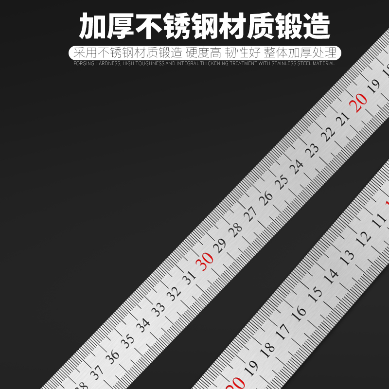 创拓者不锈钢角尺拐尺多功能角度尺木工尺300mm500mm加厚角尺包邮-图3