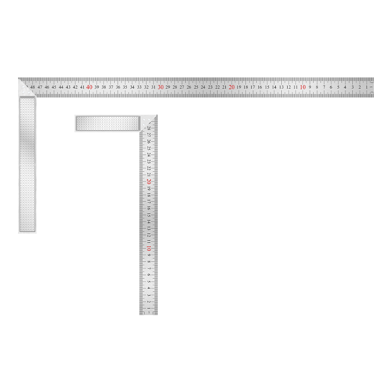 创拓者不锈钢角尺拐尺多功能角度尺木工尺300mm500mm加厚角尺包邮-图0
