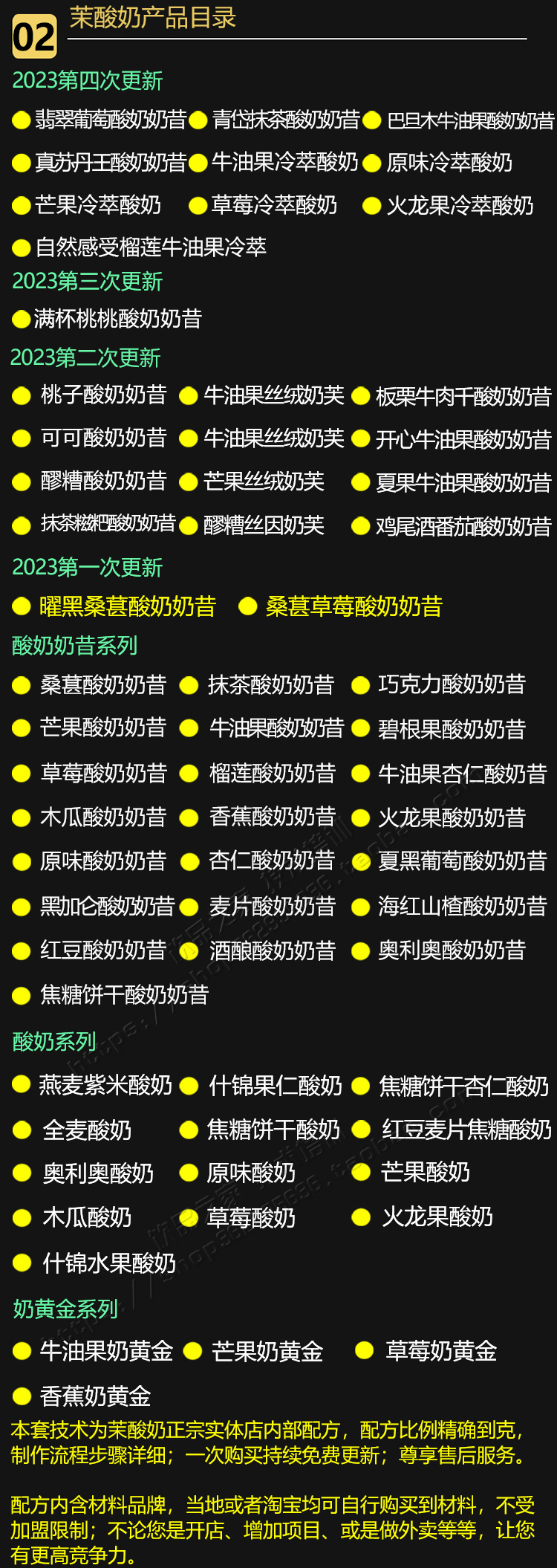 茉酸奶配方牛油果奶昔全套资料商用酸奶奶浆技术奶茶开店饮品教程 - 图0