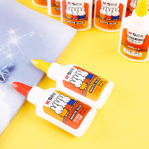 晨光7201儿童白乳胶米菲小学生手工白胶液体胶水diy工具可水洗粘木头专用史莱姆做泥速干模型折纸衍纸 - 图3