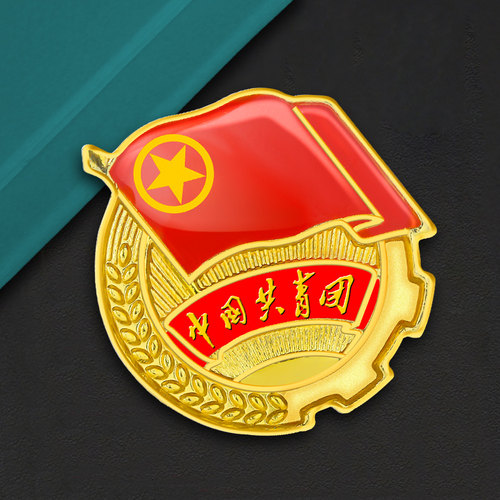 2023中国共青团团徽标准正版别针款大号胸针学生用团员磁扣新版徽章2021年学校批发入团大磁铁款团徽团旗磁吸 - 图0