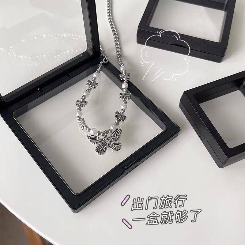 【1个装】防氧化pe膜首饰盒饰品项链收纳透明耳饰石膏娃娃展示盒,淘宝优惠券,粉丝福利购,淘宝优惠卷