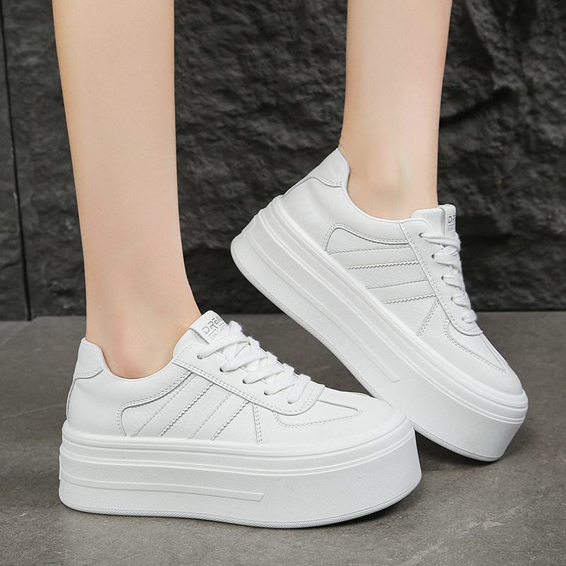 厚底增高5CM小个子小白鞋女通勤2026春季配裙子板鞋休闲单鞋女鞋,淘宝优惠券,粉丝福利购,淘宝优惠卷