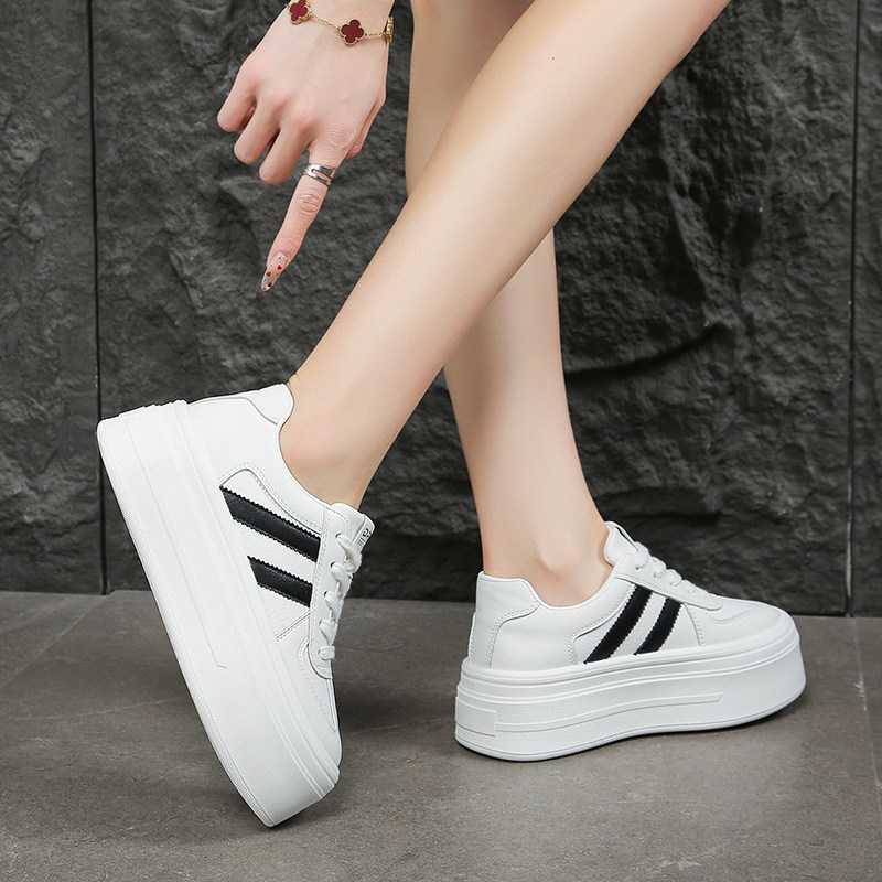厚底增高5CM小个子小白鞋女通勤2026春季配裙子板鞋休闲单鞋女鞋,淘宝优惠券,粉丝福利购,淘宝优惠卷