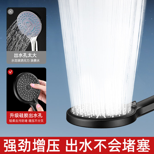 Large panel pressurized shower head