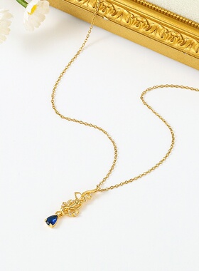 2026新款钛钢锆石项链女高级时尚个性百搭气质微镶铜吊坠饰品锁骨