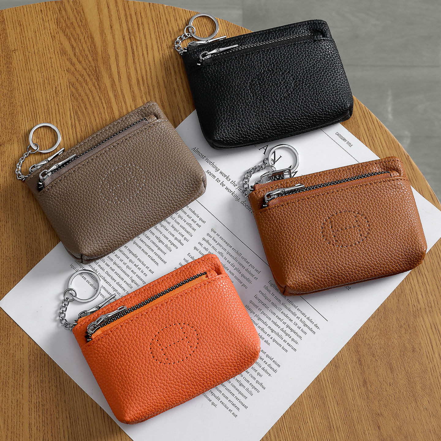 韩版时尚零钱包女士2026新款多功能证件收纳包迷你真皮拉链钥匙包,淘宝优惠券,粉丝福利购,淘宝优惠卷