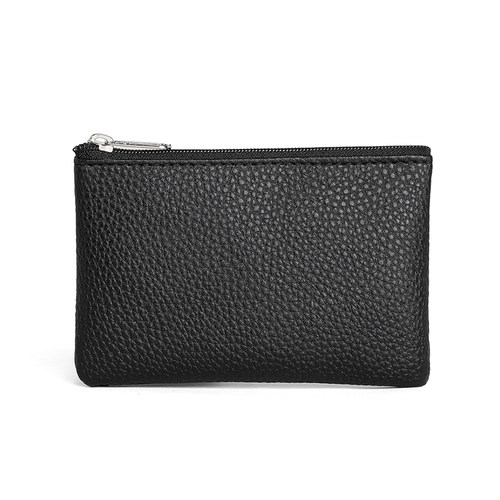 简约迷你零钱包女士超薄真皮拉链硬币包短款小钱包手拿钥匙包卡包 - 图3