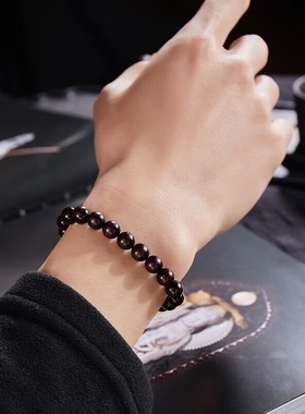 普陀山喜乐小叶紫檀佛珠手串男天然印度檀品级檀木文玩佛珠手链女