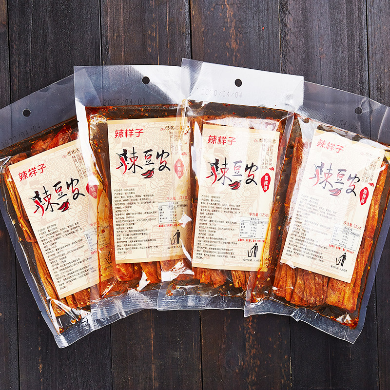 辣样子网红辣条湖南特产手撕豆皮 辣样子豆腐干