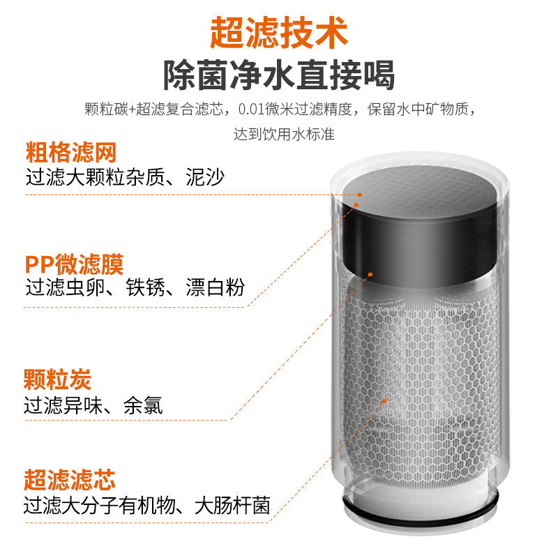 九阳家用直饮厨房水龙头滤芯净水器 九阳成飞净水器