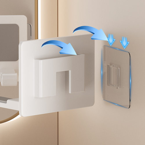 进口太空铝吹风机收纳挂架浴室墙上电吹风支架跨境免打孔壁挂吹 - 图0